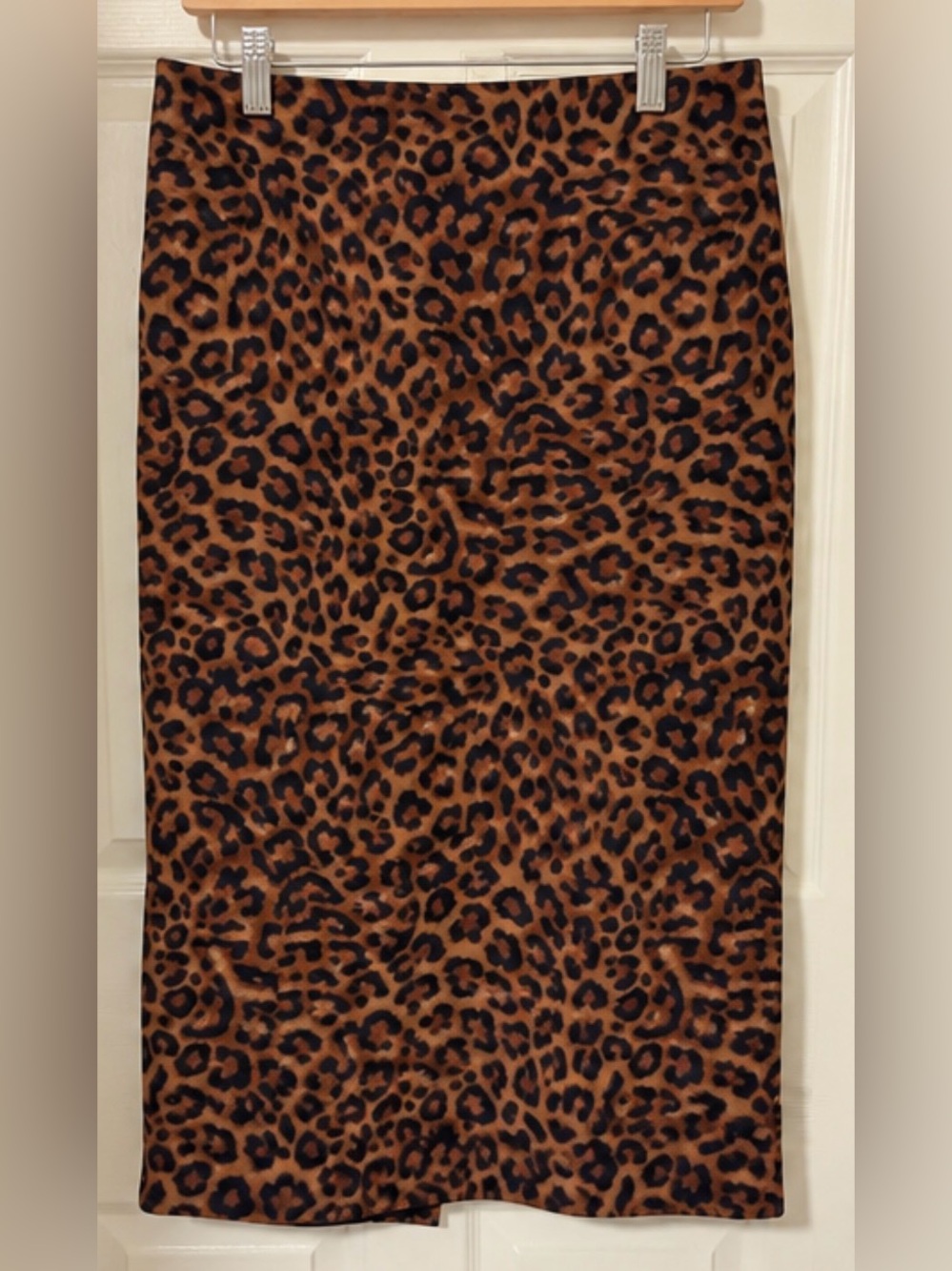 Lord & Taylor Leopard Print Pencil Skirt - Brown & Black